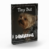 Schattige Aanpasbare Gepersonaliseerde Terrier Hon Fotoblokken (Links)