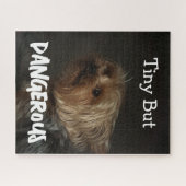 Schattige Aanpasbare Gepersonaliseerde Terrier Hon Legpuzzel (Horizontaal)