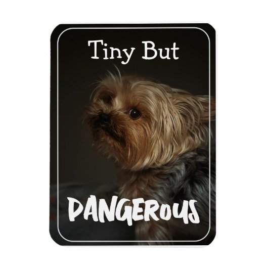 Schattige Aanpasbare Gepersonaliseerde Terrier Hon Magneet (Verticaal)