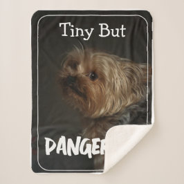 Schattige Aanpasbare Gepersonaliseerde Terrier Hon Sherpa Deken