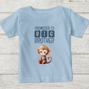 Schattige aap grote broer blauw