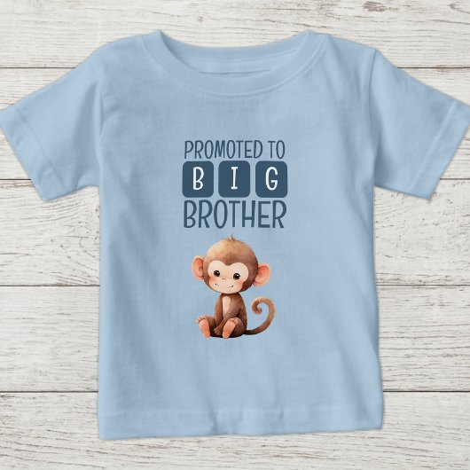 Schattige aap grote broer blauw