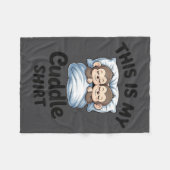 Schattige aap slaap koppel Dit is mijn knuffel Fleece Deken (Voorkant (Horizontaal))