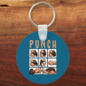 Schattige aap slaat sleutelhanger (Voorkant)