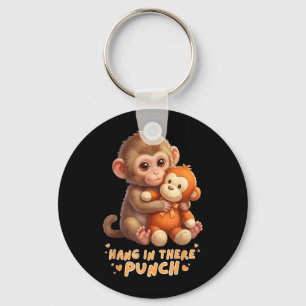 Schattige Aap Stomp Baby Aap Stomp Team Stomp Sleutelhanger