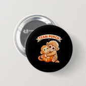 Schattige Aap Stomp Baby Aap Team Stomp Ronde Button 5,7 Cm (Voorkant /achterkant)