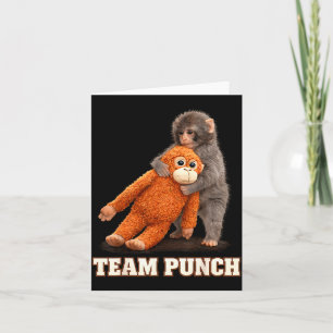 Schattige aap stomp baby grafisch team stomp groot kaart