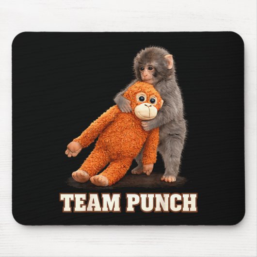Schattige aap stomp baby grafisch team stomp groot muismat (Voorkant)