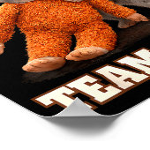 Schattige aap stomp baby grafisch team stomp groot poster (Hoek)