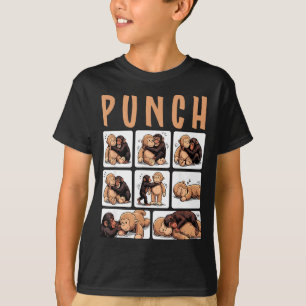 Schattige aap stomp t-shirt