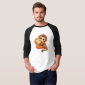 schattige aap t-shirt (Voorkant volledig)