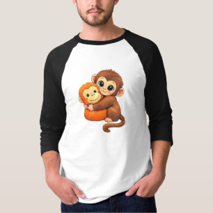 schattige aap t-shirt