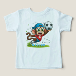 Schattige aap voetbalspeler