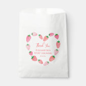 Schattige aardbei Baby shower dank u Bedankzakje (Voorkant)