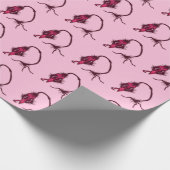 schattige aardbei cadeaupapier (Hoek)