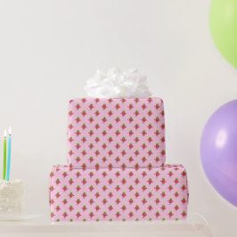 Schattige Aardbei Kawaii Bes Zoet Cadeaupapier