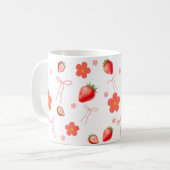 Schattige Aardbei Koffiemok (Voorkant links)