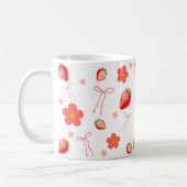 Schattige Aardbei Koffiemok (Links)