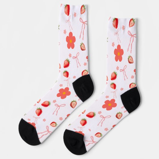 Schattige Aardbei Sokken (Links)