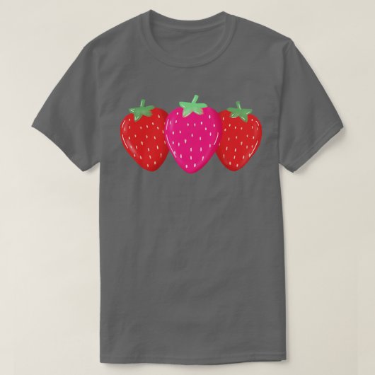 schattige aardbei t-shirt (Design voorkant)