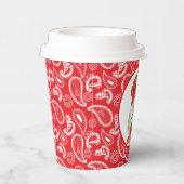 schattige aardbeiboomgnome paisley papieren bekers (Rechts)