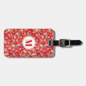 Schattige aardbeien Bagagelabel (Voorkant horizontaal)