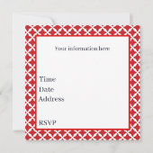 Schattige aardbeien festivalfeest kaart (Achterkant)