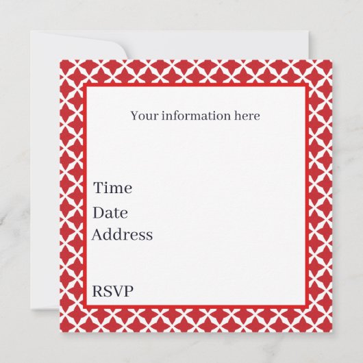 Schattige aardbeien festivalfeest kaart (Achterkant)