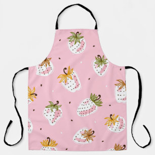 Schattige Aardbeien  Fruit Behang Schort