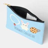 Schattige aardbeien Ketting, konijn en ring Etui (Open)