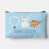 Schattige aardbeien Ketting, konijn en ring Etui (Voorkant)