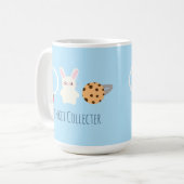 Schattige aardbeien Ketting, konijn en ring Koffiemok (Voorkant links)