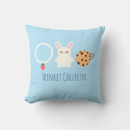 Schattige aardbeien Ketting, konijn en ring Kussen