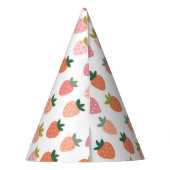 Schattige Aardbeien Party Pet Feesthoedjes (Achterkant)