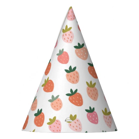 Schattige Aardbeien Party Pet Feesthoedjes (Links)