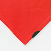 Schattige aardbeienpatroon met lachende gezichten  fleece deken (Hoek)