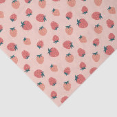 Schattige aardbeienpatroon naadloos tissuepapier (Detail)