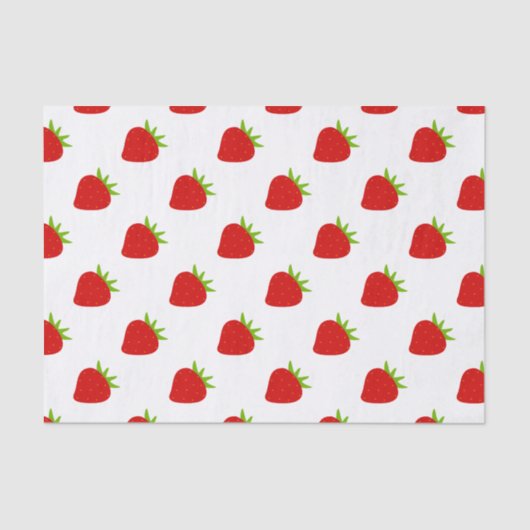 Schattige aardbeienpatroontissuepapier tissuepapier (Voorkant)