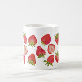 Schattige Aardbeipatroon – Fun Fruit Design Koffiemok (Center)