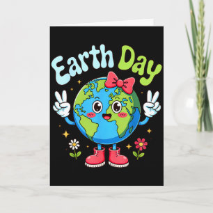 Schattige Aarde Dag 2026 Strik Red de Planeet Voor Kaart