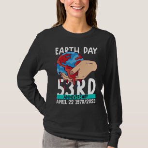 schattige aardedag 53e verjaardag aardse dag 4 t-shirt