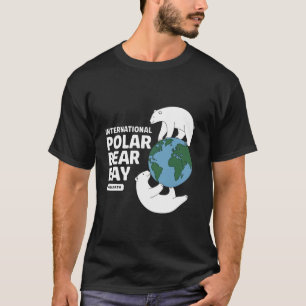 Schattige Aardedag Red de Aarde Internationale Ijs T-shirt