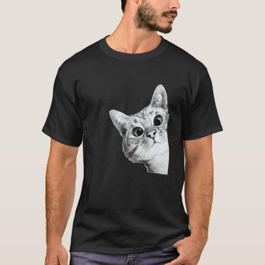 Schattige Aardige Kitty Kat T-shirt (Voorkant)
