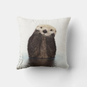 Schattige Aardige Pluizige Otter Dier Kussen (Achterkant)