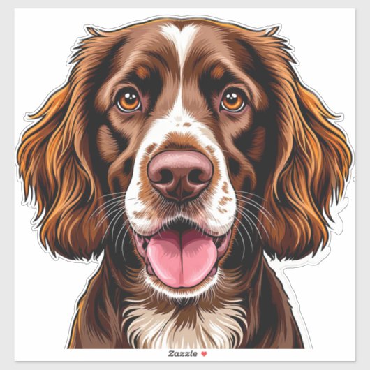 Schattige Aardige Puppy Kunst Sticker (Vel)