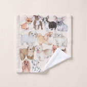 Schattige Aardige Pups Bad Handdoek (Wasdoekje)