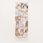 Schattige Aardige Pups Yogamat (Achterkant)