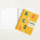 Schattige ABC 123 Planner Mosterdgeel (Display)