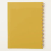 Schattige ABC 123 Planner Mosterdgeel (Achterkant)