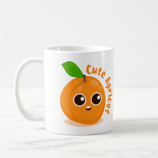 Schattige abrikoos koffiemok (Links)